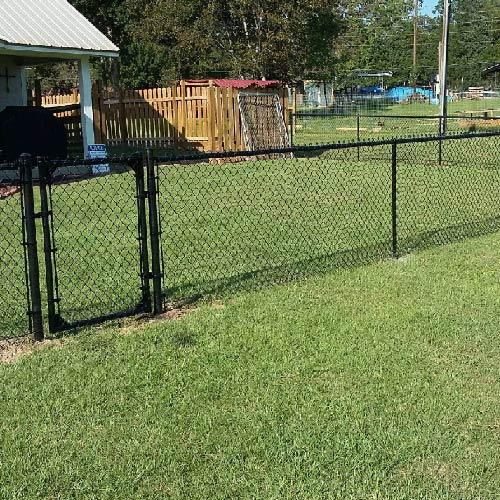 Black Vinyl Chain Link Fence