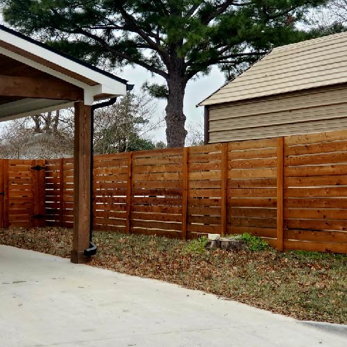 Horizontal Privacy Fence