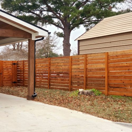 Horizontal Privacy fence