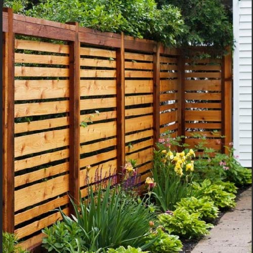 Pressure Treated Wood Fence